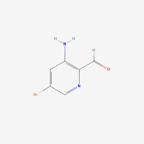 3-amino-5-bromopyridine-2-carbaldehyde Chemische Struktur