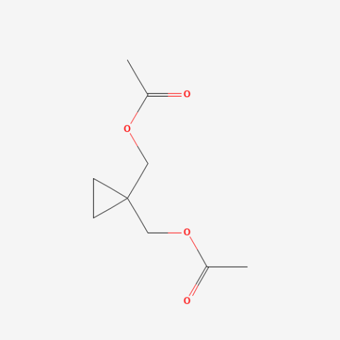 {1-[(acetyloxy)methyl]cyclopropyl}methyl acetate Chemische Struktur