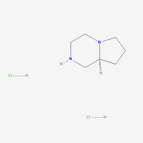 (8aS)-octahydropyrrolo[1,2-a]piperazine dihydrochloride Chemical Structure