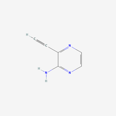 2-Amino-3-ethynylpyrazine التركيب الكيميائي