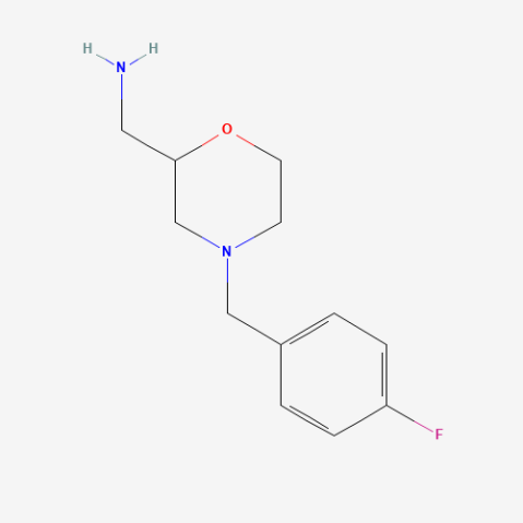 2-Aminomethy-4-(4-fluorobenzyl)morpholine التركيب الكيميائي