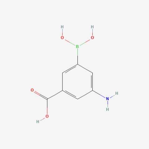 3-Amino-5-carboxylphenylboronic acid(contains varying amounts of Anhydride) Chemische Struktur