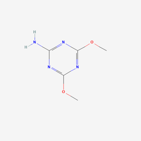 2-Amino-4,6-dimethoxy-1,3,5-triazine التركيب الكيميائي