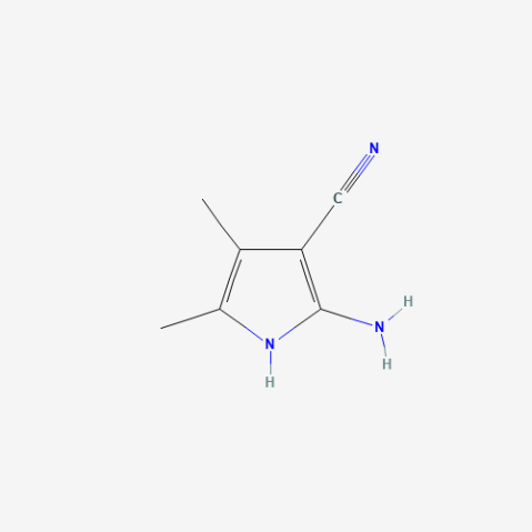 2-Amino-3-cyano-4,5-dimethylpyrrole Chemische Struktur