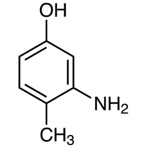 3-Amino-4-methylphenol Chemische Struktur