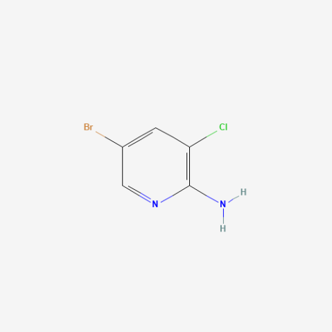 5-Bromo-3-chloro-2-pyridinamine Chemische Struktur