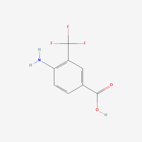 4-Amino-3-(trifluoromethyl)benzoic acid Chemical Structure