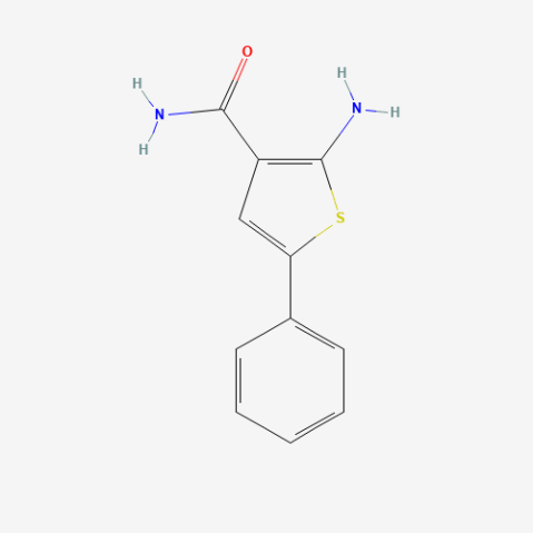 2-Amino-5-phenyl-thiophene-3-carboxylic acid amide Chemische Struktur