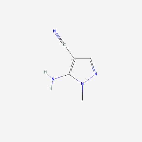 5-Amino-1-methyl-1H-pyrazole-4-carbonitrile 化学構造