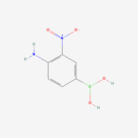 4-Amino-3-nitrophenylboronic acid(contains varying amounts of Anhydride) التركيب الكيميائي