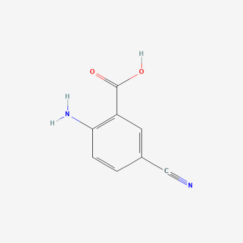 2-Amino-5-cyanobenzoic acid التركيب الكيميائي