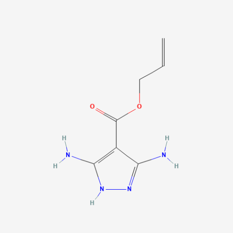 Allyl 3,5-diamino-1H-pyrazole-4-carboxylate 化学構造