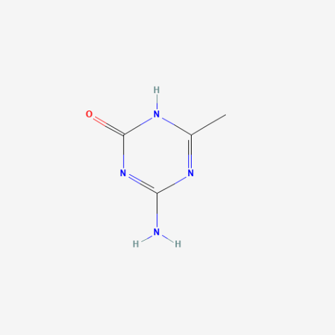 4-Amino-6-methyl-1,3,5-triazin-2-ol 化学構造