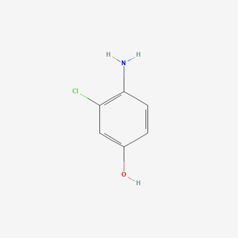 4-Amino-3-chlorophenol التركيب الكيميائي