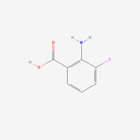 2-amino-3-iodobenzoic acid Chemische Struktur