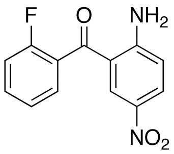 2-Amino-2-Fluoro-5-Nitrobenzophenone 化学構造