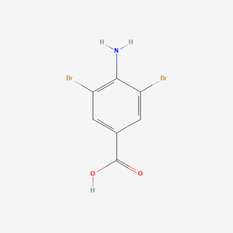 4-Amino-3,5-dibromobenzoic acid Chemische Struktur