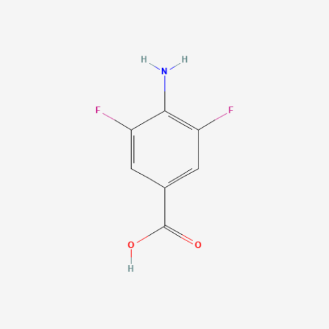 4-amino-3,5-difluorobenzoicacid التركيب الكيميائي