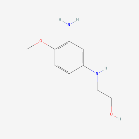 2-((3-Amino-4-methoxyphenyl)amino)ethanol 化学構造