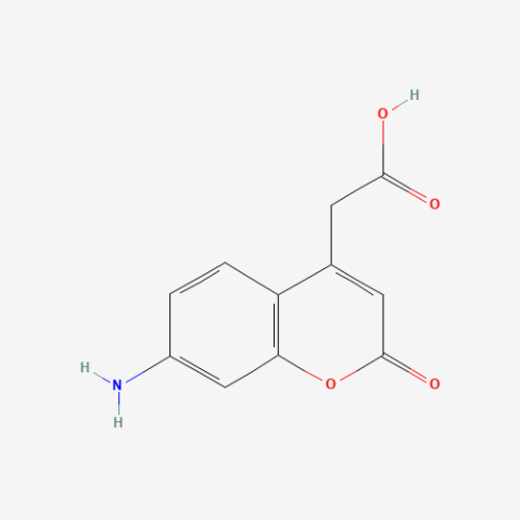 2-(7-Amino-2-oxo-2H-chromen-4-yl)acetic acid Chemische Struktur