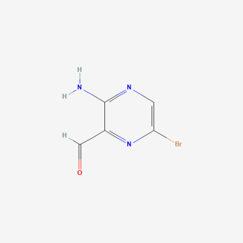 3-Amino-6-bromopyrazine-2-carbaldehyde Chemical Structure