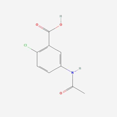 5-Acetamido-2-chlorobenzoic acid التركيب الكيميائي