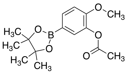 3-Acetoxy-4-methoxyphenylboronic acid pinacol ester Chemische Struktur