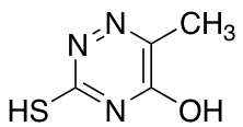 6-Aza-2-thiothymine 化学構造