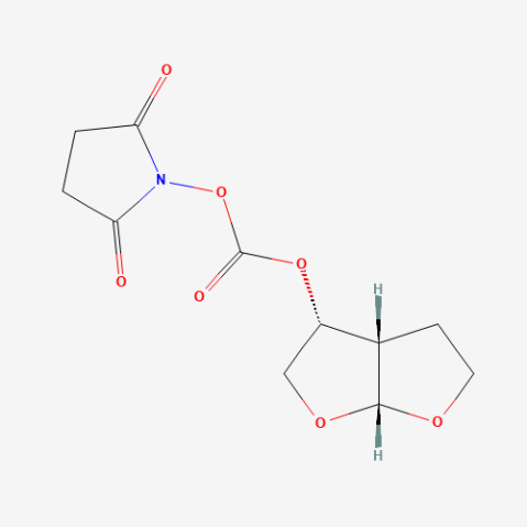 [(3R,3aS,6aR)-Hydroxyhexahydrofuro[2,3-b]furanyl Succinimidyl Carbonate Chemical Structure