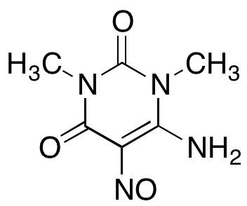 4-Amino-1,3-dimethyl-2,6-dioxo-5-nitrosopyrimidine Chemical Structure