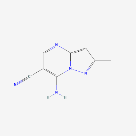 7-amino-2-methylpyrazolo[1,5-a]pyrimidine-6-carbonitrile Chemical Structure