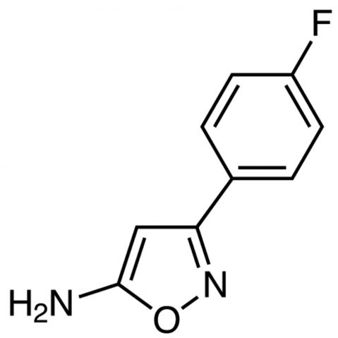 5-Amino-3-(4-fluorophenyl)isoxazole التركيب الكيميائي