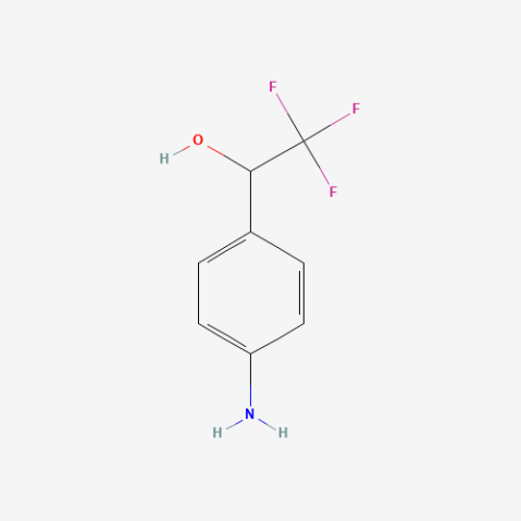 1-(4-Aminophenyl)-2,2,2-trifluoroethan-1-ol Chemical Structure