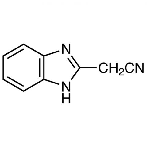 (2-Benzimidazolyl)acetonitrile التركيب الكيميائي