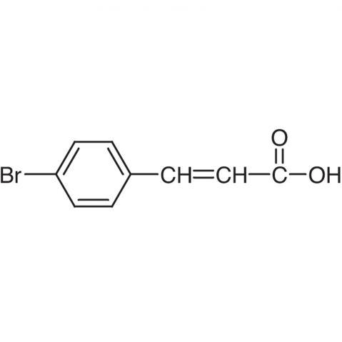 4-Bromocinnamic Acid 化学構造