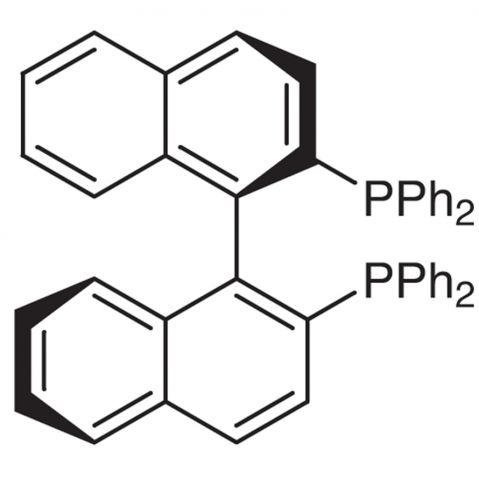 (R)-(+)-2,2′-Bis(diphenylphosphino)-1,1′-binaphthalene Chemical Structure