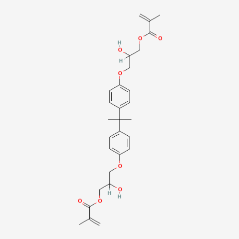 Bisphenol A glycerolate dimethacrylate Chemical Structure