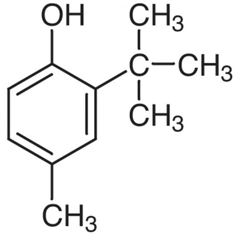 2-tert-Butyl-4-methylphenol Chemical Structure