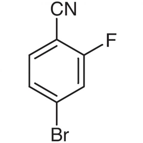 4-Bromo-2-fluorobenzonitrile Chemische Struktur