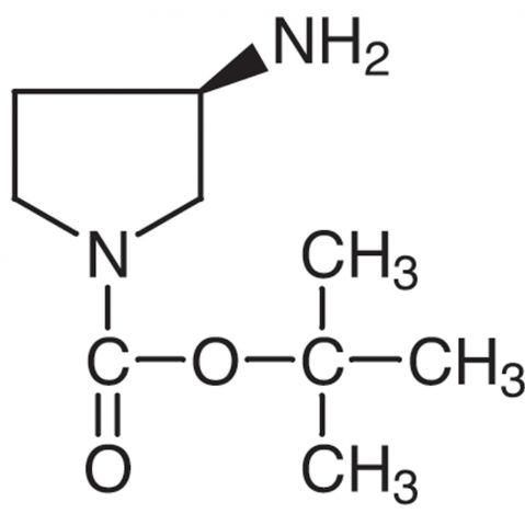 (R)-(+)-N-Boc-3-aminopyrrolidine Chemical Structure