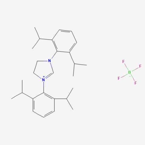 1,3-Bis(2,6-diisopropylphenyl)-4,5-dihydroimidazolium tetraf Chemical Structure