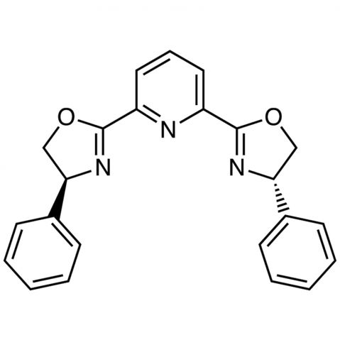 2,6-Bis[(4S)-4-phenyl-2-oxazolinyl]pyridine Chemische Struktur