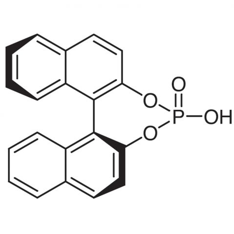 (S)-(+)-1,1'-Binaphthyl-2,2'-diyl Hydrogen Phosphate Chemische Struktur