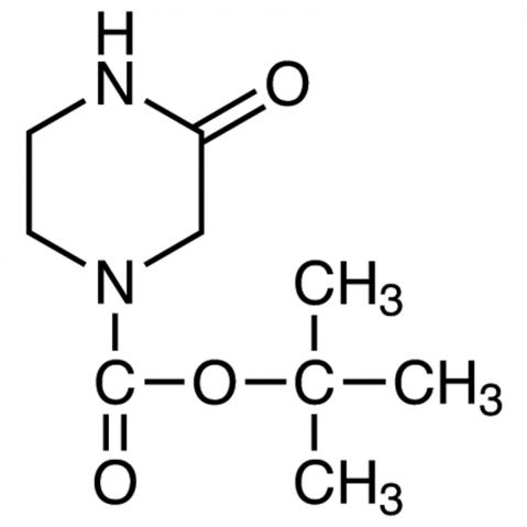 1-Boc-3-oxopiperazine Chemical Structure