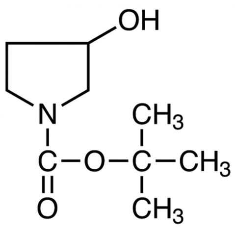 1-Boc-3-Hydroxypyrrolidine Chemische Struktur