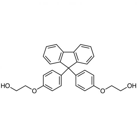 9,9-Bis[4-(2-hydroxyethoxy)phenyl]fluorene Chemische Struktur