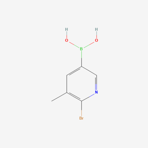 2-Bromo-3-methylpyridine-5-boronic acid Chemical Structure