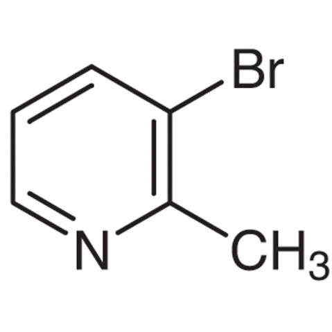 3-Bromo-2-methylpyridine Chemische Struktur