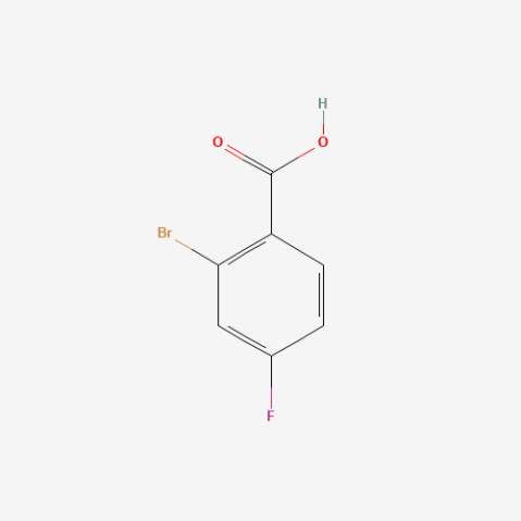 2-Bromo-4-fluorobenzoic acid Chemical Structure