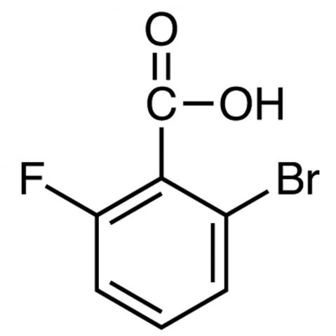 2-Bromo-6-fluorobenzoic acid Chemical Structure